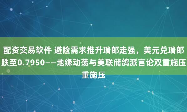 配资交易软件 避险需求推升瑞郎走强，美元兑瑞郎跌至0.7950——地缘动荡与美联储鸽派言论双重施压